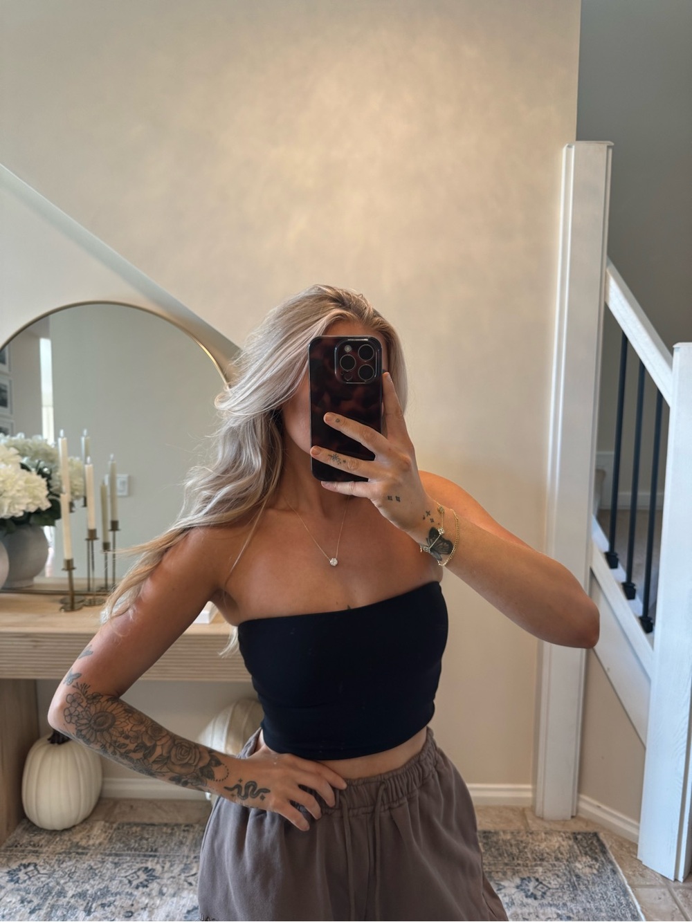 Oner SOFTMOTION™ BANDEAU MID TANK TOP WITH BUILT IN BRA SHELF